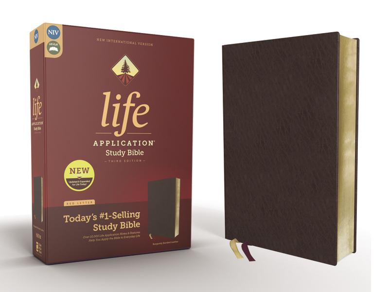 NIV, Life Application Study Bible, Third Edition, Bonded Leather, Burgundy, Red Letter Edition